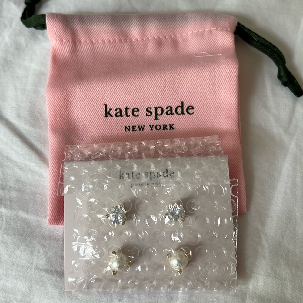 NWT and Pouch Kate Spade Earrings